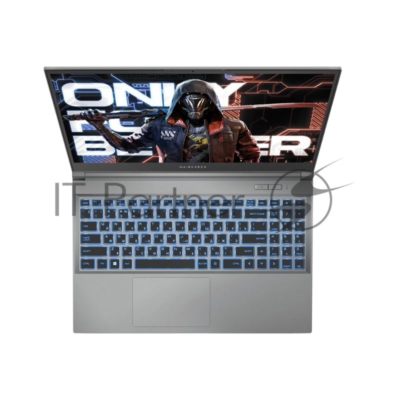 Ноутбук Maibenben X15A-R77435 серый X15A-R77435FFSLGRE0 15.6 FHD IPS, AMD R7-7435H, 16Gb, 512Gb SSD, NVidia RTX3050 4Gb, Linux