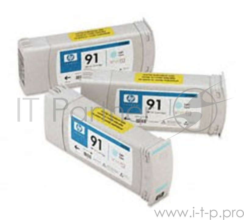 Картридж струйный HP №91 C9485A желтый x3уп. для HP DJ Z6100