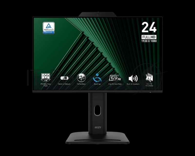 Монитор MSI PRO MP242PMG черный 9S6-3PD89T-005 23.8 16:9 FHD(1920x1080) IPS Flat,Webcam,4ms(GTG),1000:1,10 war-ty