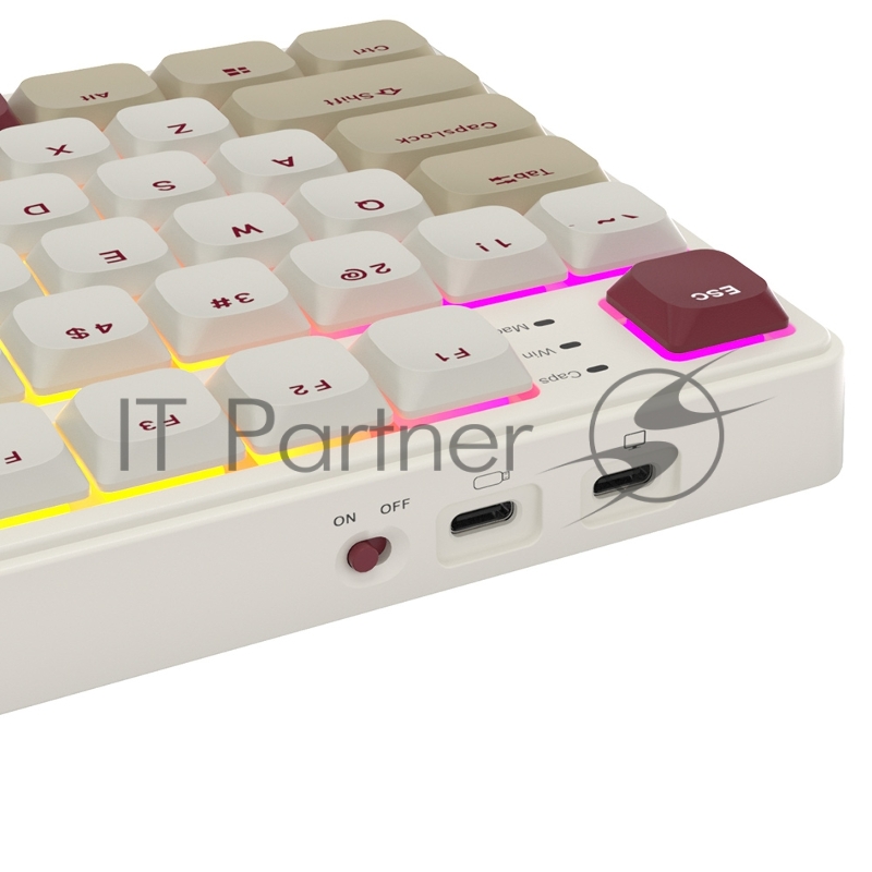 Клавиатура Royal Kludge RK N80 Brown switch/Rosy Clouds