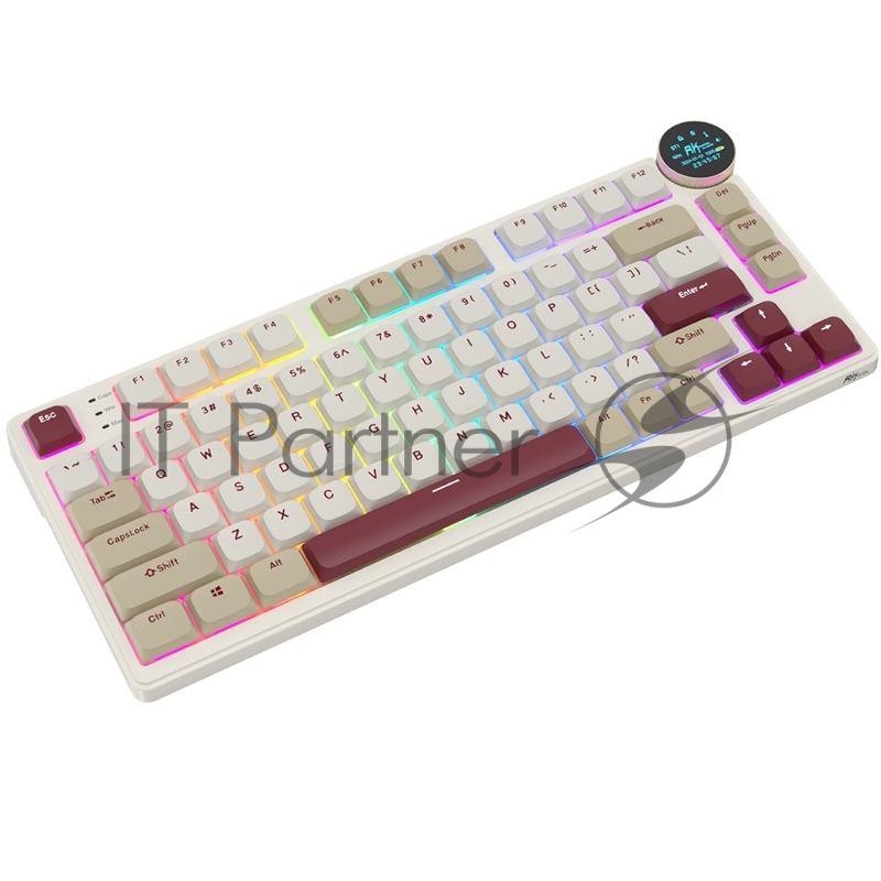 Клавиатура Royal Kludge RK N80 Red switch/Rosy Clouds