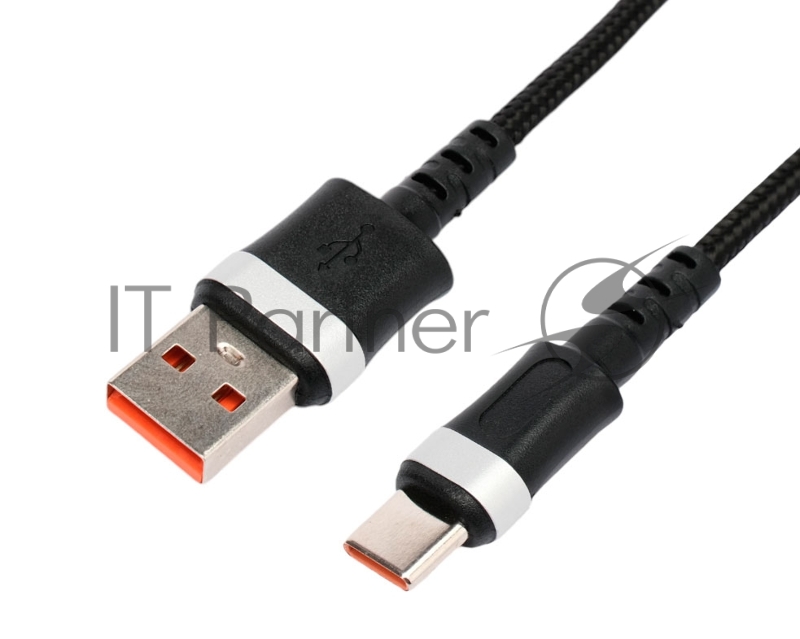 Кабель USB2.0 Cablexpert CCP-USB2-AMCM-66W-1M, AM/Type-C, 6A, 66Вт, QC3.0, медь, 1м, черный, пакет