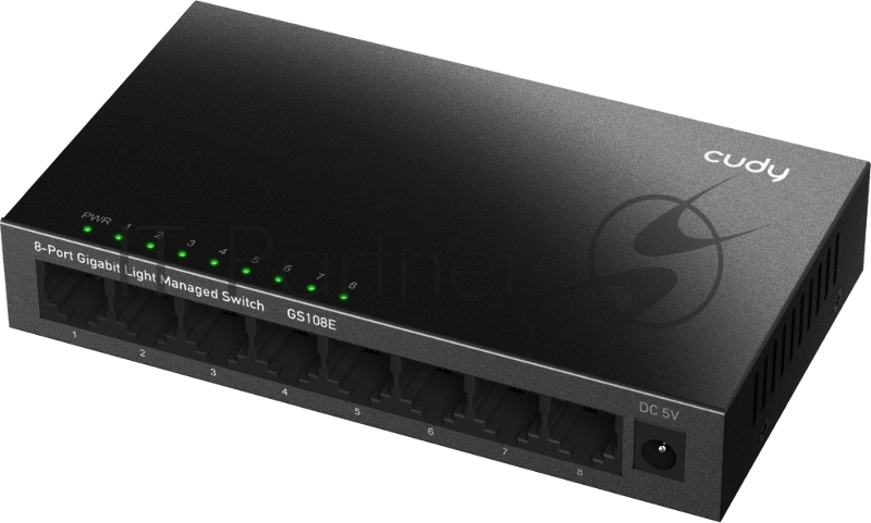 Коммутатор Cudy GS108E (L2+) 8x1Гбит/с настраиваемый