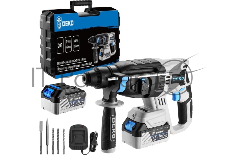Перфоратор Deko DKCH20FU-Li патрон:SDS-plus уд.:3Дж аккум. (кейс в комплекте)