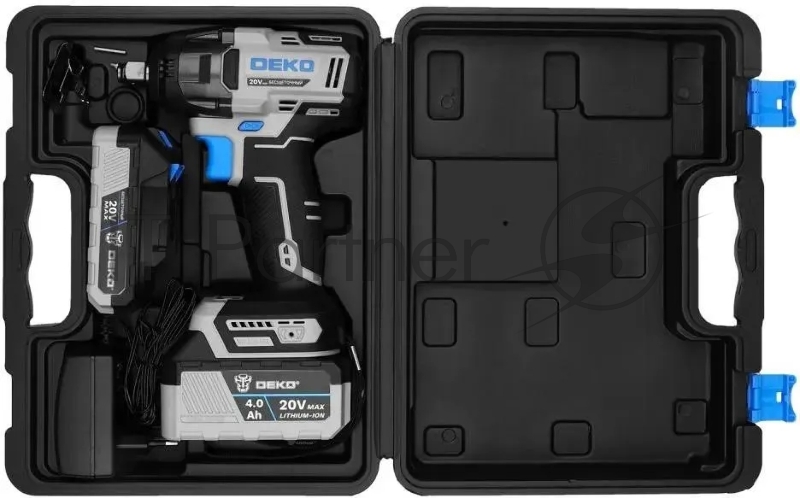Винтоверт Deko DKIS аккум. патрон:квад.1/2 (кейс в комплекте) (085-1124)