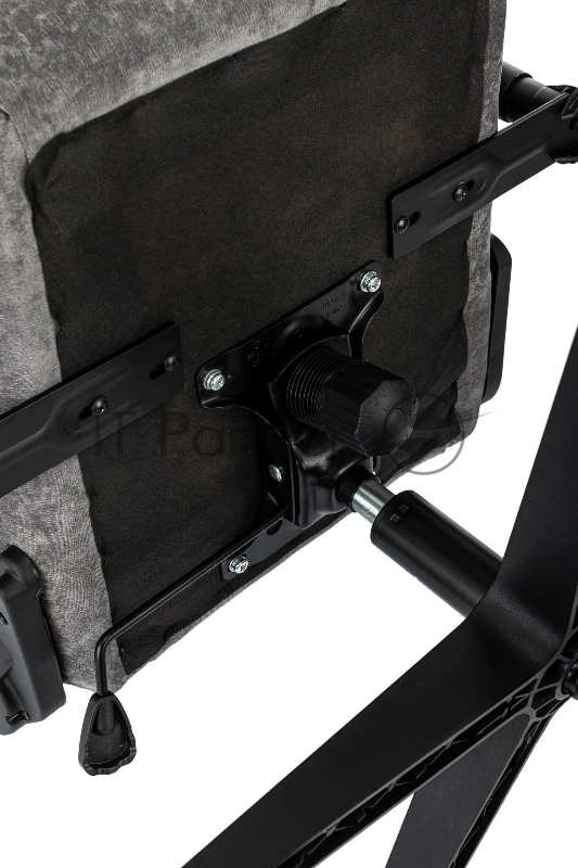 Кресло игровое Zombie Ghost Fabric серый Light-19 крестов. пластик