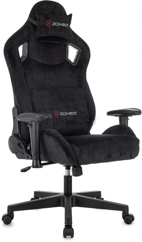 Кресло игровое Zombie Ghost Fabric черный Light-20 крестов. пластик