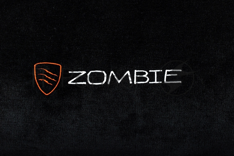 Кресло игровое Zombie Ghost Fabric черный Light-20 крестов. пластик