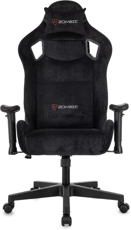 Кресло игровое Zombie Ghost Fabric черный Light-20 крестов. пластик