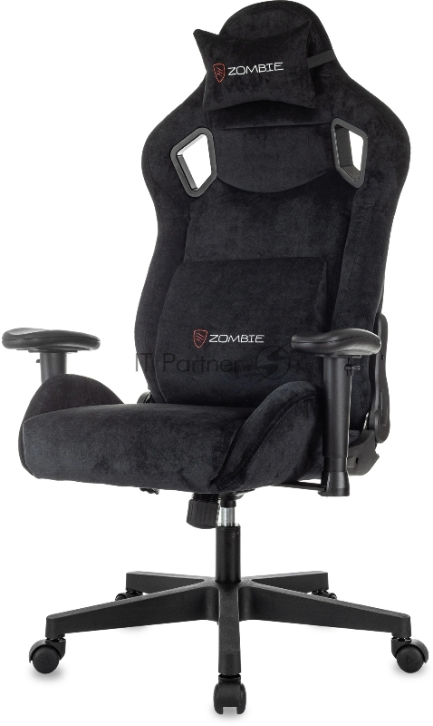 Кресло игровое Zombie Ghost Fabric черный Light-20 крестов. пластик