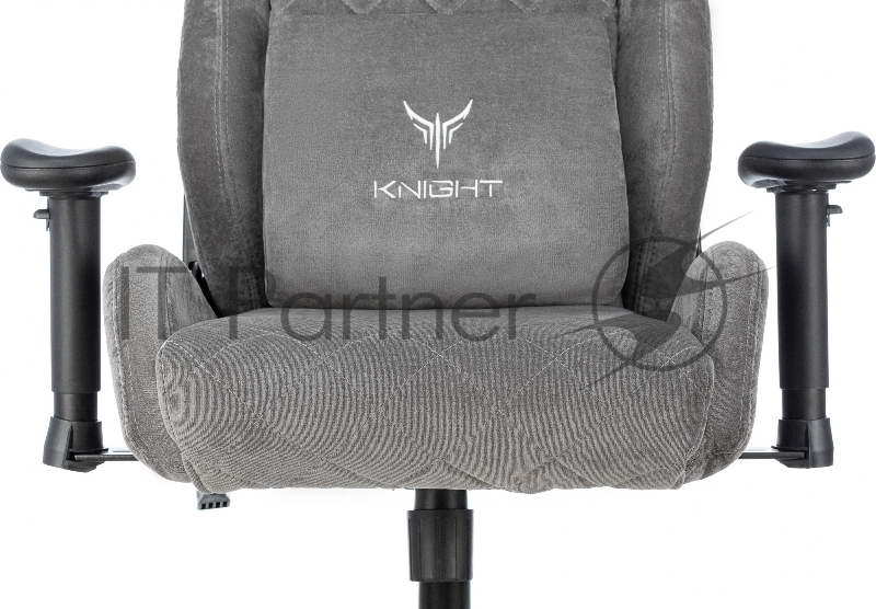 Кресло игровое Knight Outrider серый Light-19 крестов. металл