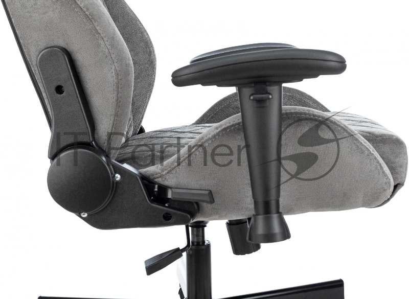 Кресло игровое Knight Outrider серый Light-19 крестов. металл