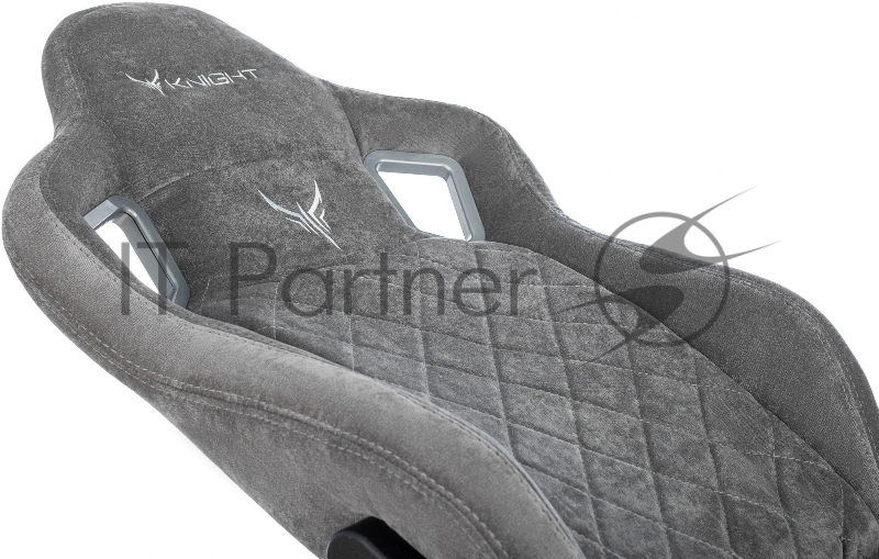 Кресло игровое Knight Outrider серый Light-19 крестов. металл