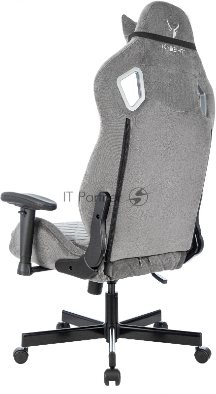 Кресло игровое Knight Outrider серый Light-19 крестов. металл