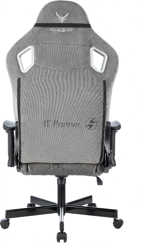 Кресло игровое Knight Outrider серый Light-19 крестов. металл