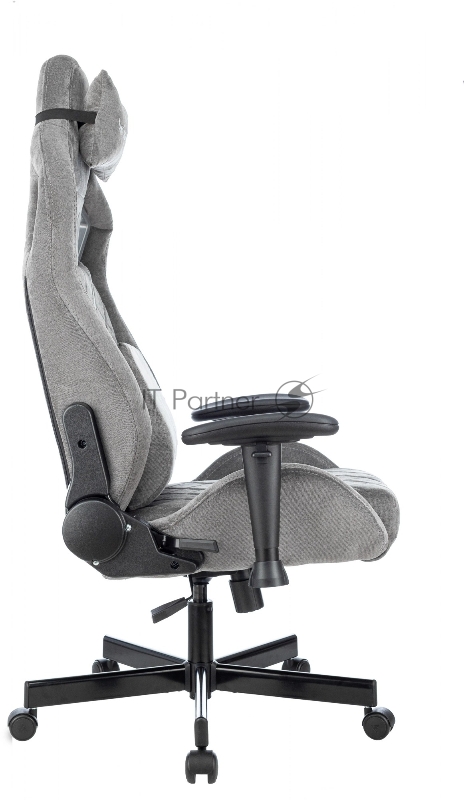 Кресло игровое Knight Outrider серый Light-19 крестов. металл