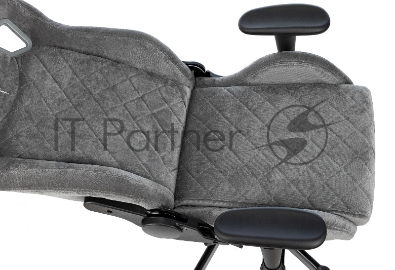 Кресло игровое Knight Outrider серый Light-19 крестов. металл