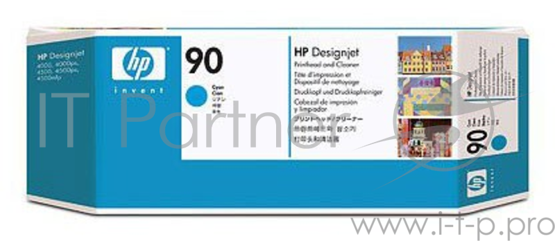 Картридж струйный HP №90 C5055A голубой печатающая головка для HP DJ 4000/4000ps/4500/4500ps