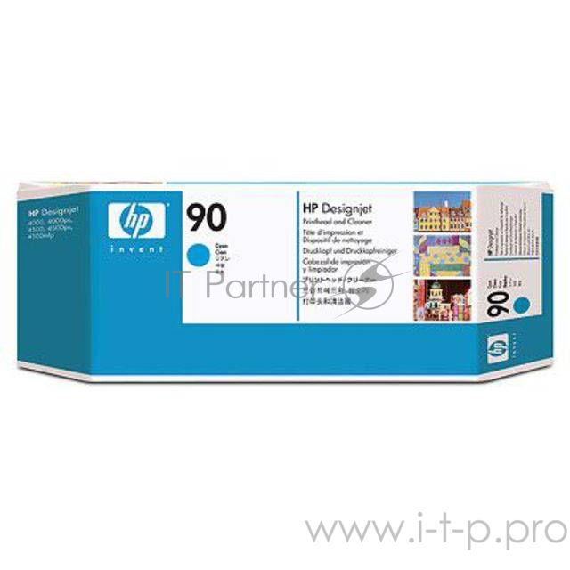 Картридж струйный HP №90 C5055A голубой печатающая головка для HP DJ 4000/4000ps/4500/4500ps