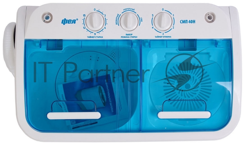 Стиральная машина Фея СМП 40НС (930094-1) белый, загрузка вертикальная 4 кг, 1320 об/мин, класс А