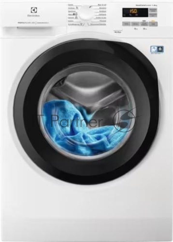 Стиральная машина ELECTROLUX EW6FN528BP 85x60x54.7, фронтальная загрузка, 8 кг, отжим до 1200 об/мин, цифровой дисплей,панель управления на польском языке ,в комплекте наклейка на русском