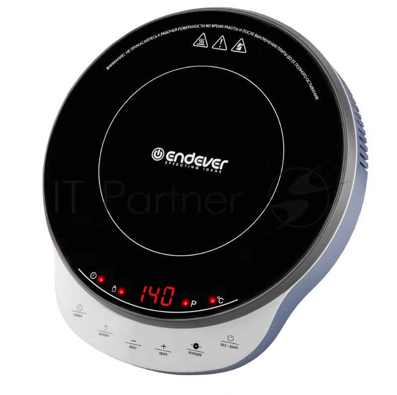 Плитка электрическая индукционного типа Endever Skyline IP-70, черный, мощность 1800 Вт, диаметр посуды 12-26 см, 10 режимов мощности, 5 шт/уп