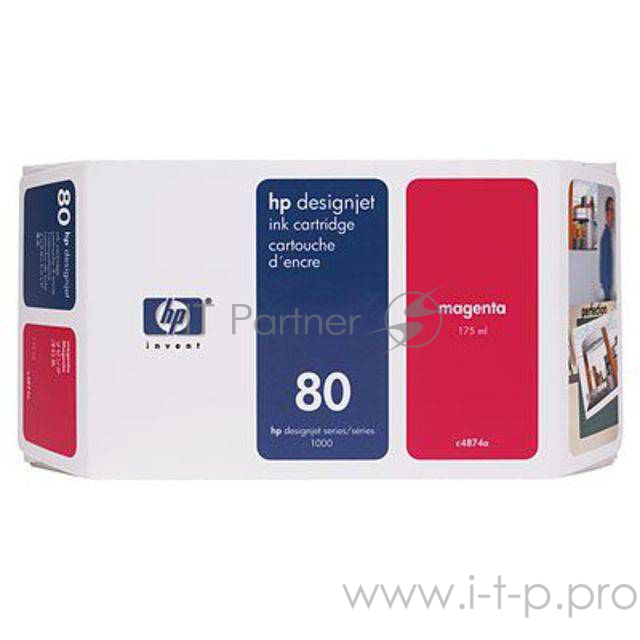 Картридж струйный HP №80 C4874A пурпурный для HP DJ 1050C