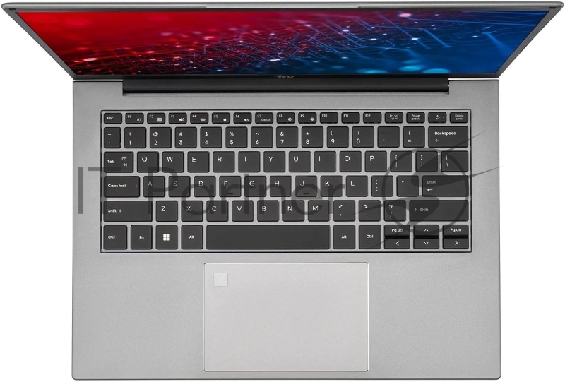 Ноутбук IRU Planio 14INPR N-series N100 16Gb SSD512Gb Intel UHD Graphics 14 IPS FHD (1920x1080) Windows 11 Professional grey WiFi BT Cam 5000mAh (2078485)