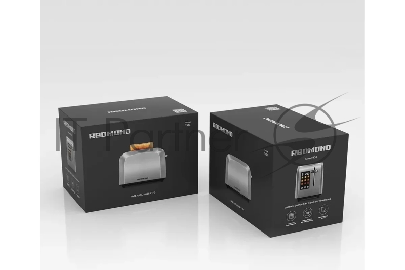 Тостер Redmond T903 900Вт серый/серебристый