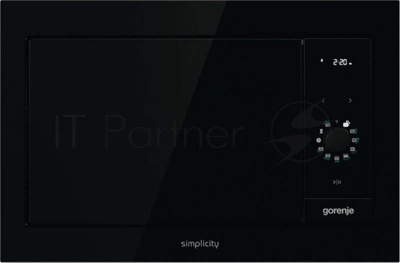 Встраиваемая микроволновая печь GORENJE BM235G1SYB черный (23 л, диспл)