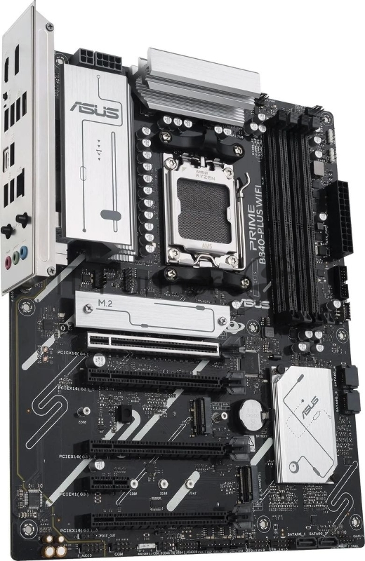 Материнская плата ASUS PRIME B840-PLUS WIFI, AM5, AMD B840, 4xDDR5, 4xSATA, 3xM.2, 1xPCI-E 4.0 x16, 1xPCI-E 3.0 x16, 2xPCI-E 3.0 x16, 1xPCI-E 3.0 x1, 1xDisplayPort, 1xHDMI, 1x 2.5Gb LAN, 8xUSB-A, 3x3.5 мм, 7.1, ATX