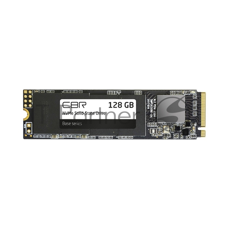 Внутренний SSD-накопитель CBR Base SSD-128GB-M.2-BS24b 128Gb M.2 2280, PCIe 3.0 x4, NVMe 1.3, 3D TLC NAND, R/W speed up to 1700/1400 MB/s, TBW (TB) 120, OEM