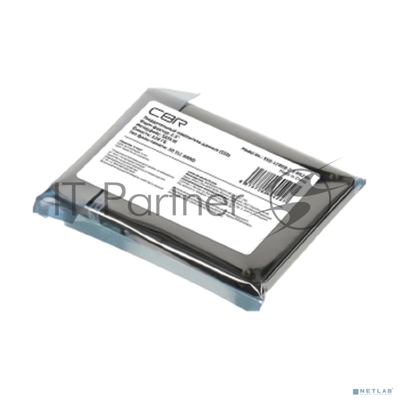 Внутренний SSD-накопитель CBR Base SSD-128GB-2.5-BS24b 128Gb, 2.5, SATA III 6 Gbit/s, 3D TLC NAND, R/W speed up to 550/500 MB/s, TBW (TB) 64, OEM