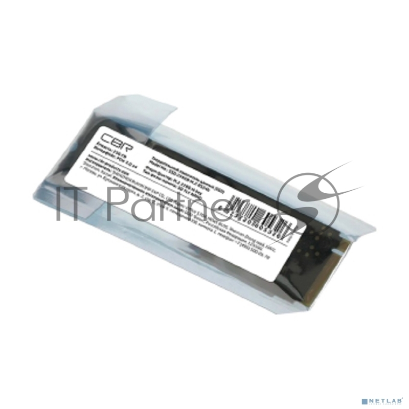 Внутренний SSD-накопитель CBR Base SSD-256GB-M.2-BS24b 256Gb, M.2 2280, PCIe 3.0 x4, NVMe 1.3, 3D TLC NAND, R/W speed up to 2900/1800 MB/s, TBW (TB) 240, OEM