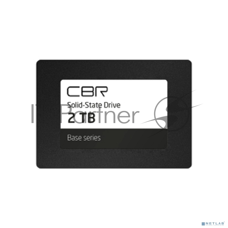 Внутренний SSD-накопитель CBR Base SSD-002TB-2.5-BS24b 2048Gb, 2.5, SATA III 6 Gbit/s, 3D TLC NAND, R/W speed up to 550/500 MB/s, TBW (TB) 1024, OEM