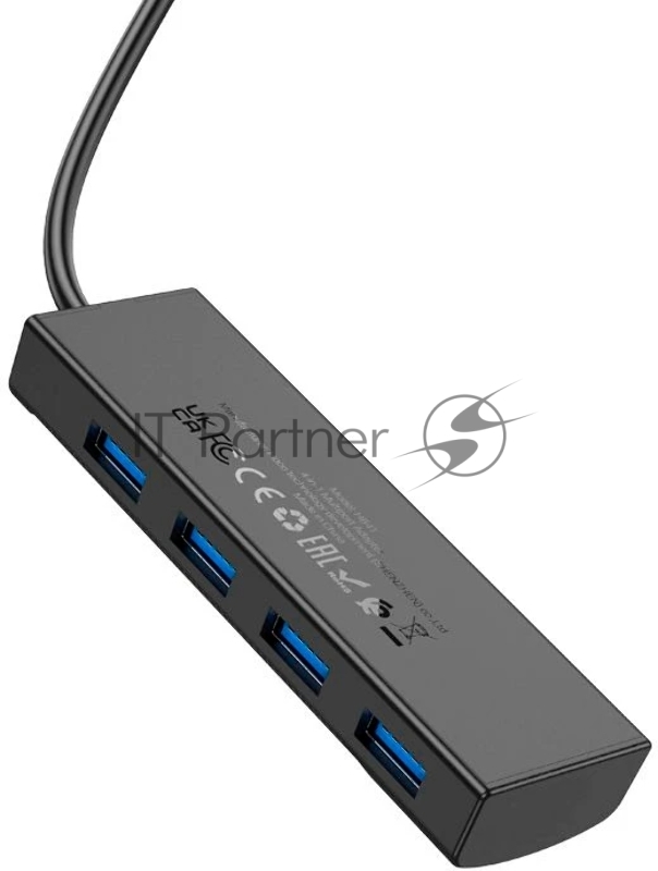 Разветвитель USB-C Hoco HB41 Type-C 4порт. черный