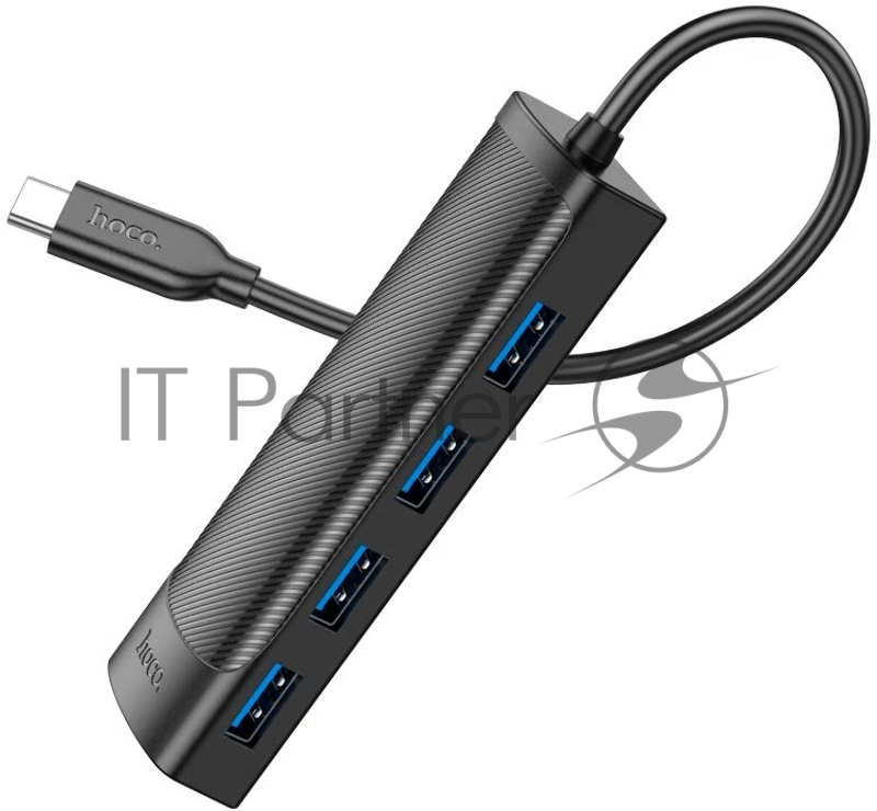 Разветвитель USB-C Hoco HB41 Type-C 4порт. черный
