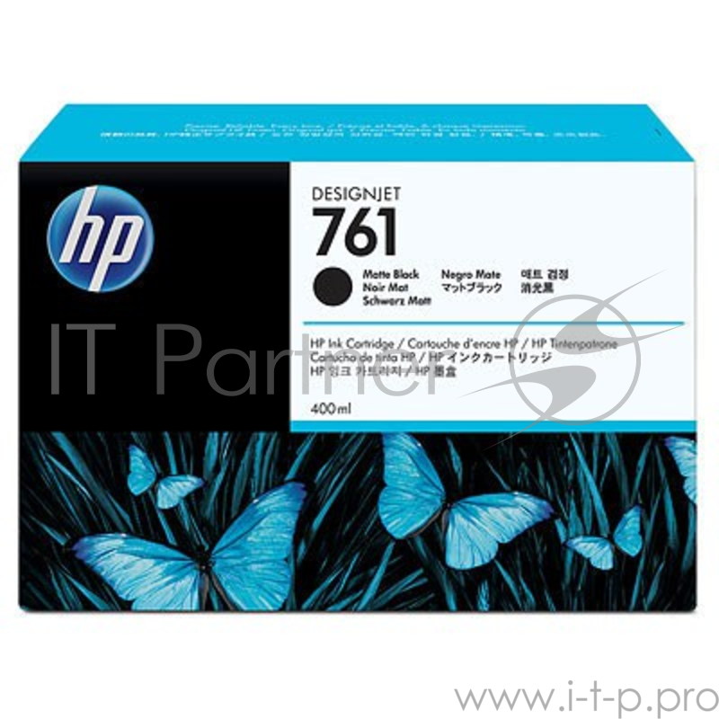 Картридж струйный HP №761 CM991A черный матовый для HP DJ T7100 (400мл)