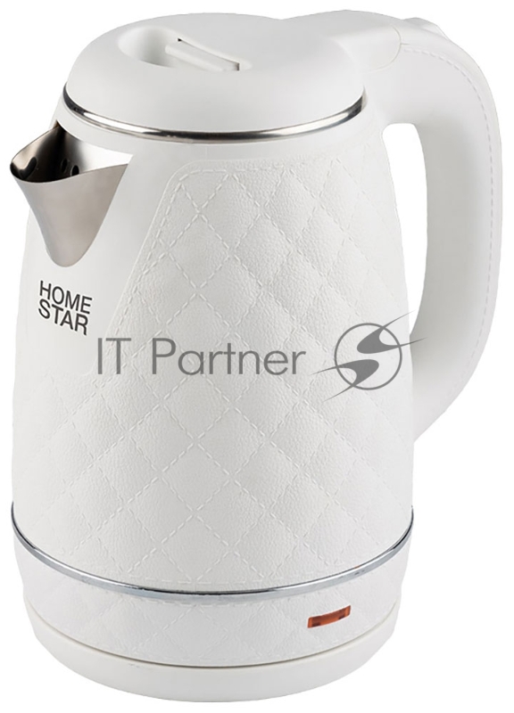 Чайник электрический HOMESTAR HS-1007 1,7л белый, двойной корпус