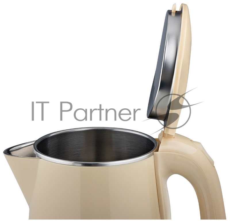 Чайник электрический HOMESTAR HS-1055 2,3л, нержавейка, бежевый