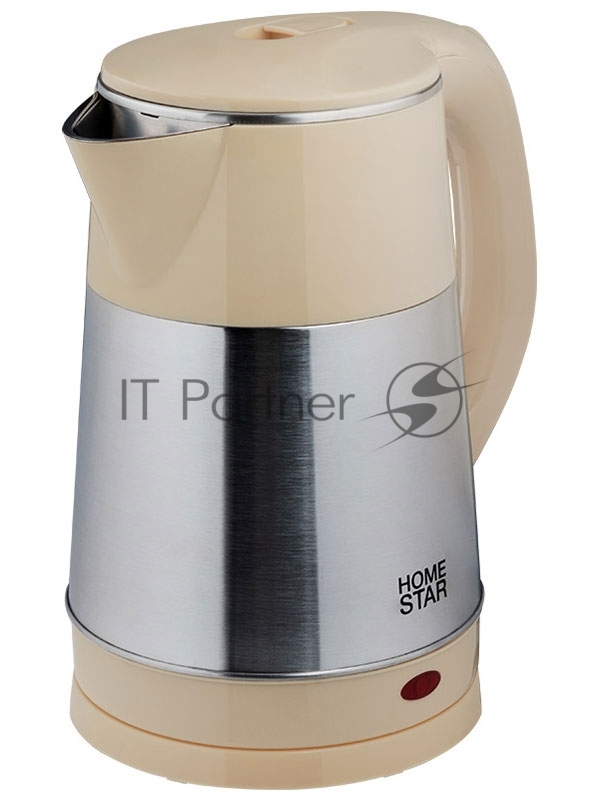 Чайник электрический HOMESTAR HS-1055 2,3л, нержавейка, бежевый