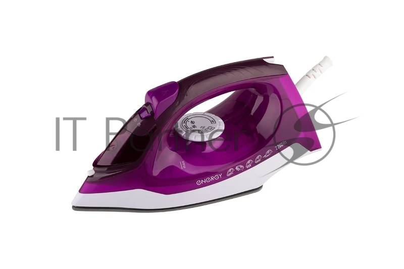 Утюг ENERGY EN-352 фиолетовый (2200Вт, пар, спрей, пар.удар, самооч., керам.подошва, антинакипь)