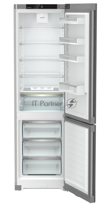 Холодильники Liebherr Pure, EasyFresh, МК NoFrost, 3 контейнера МК, в. 201,5 см, ш. 60 см, класс ЭЭ A++, внутренние ручки, двери из нерж. стали