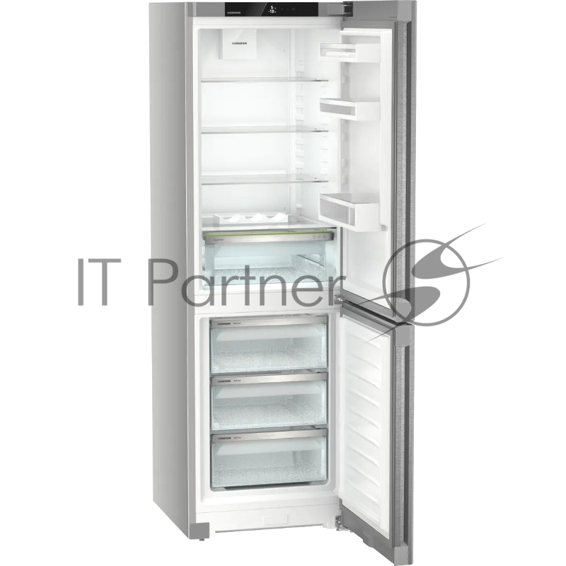 Холодильники Liebherr Pure, EasyFresh, МК NoFrost, 3 контейнера МК, в. 185,5 см, ш. 60 см, класс ЭЭ A++, внутренние ручки, двери из нерж. стали