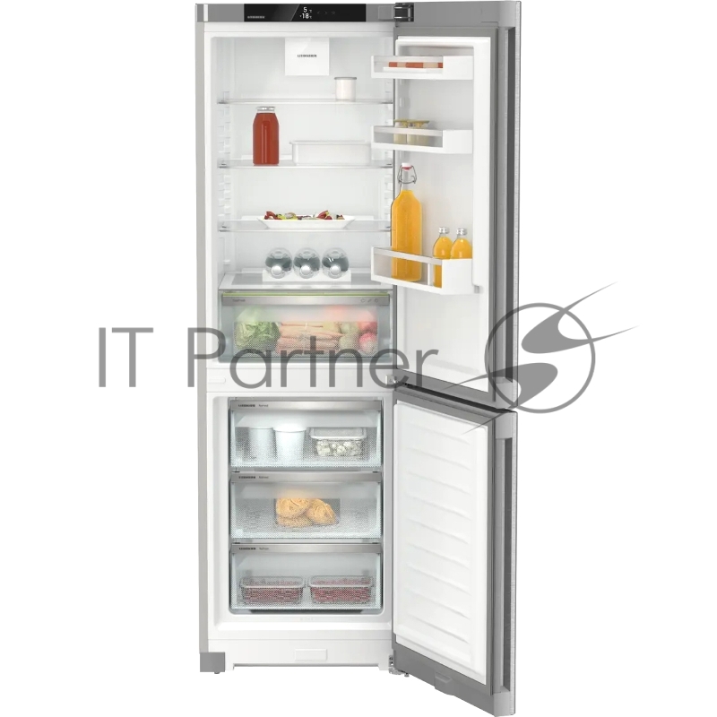 Холодильники Liebherr Pure, EasyFresh, МК NoFrost, 3 контейнера МК, в. 185,5 см, ш. 60 см, класс ЭЭ A++, внутренние ручки, двери из нерж. стали