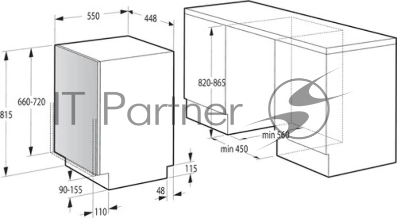 Встраиваемая посудомоечная машина Gorenje GV572D10