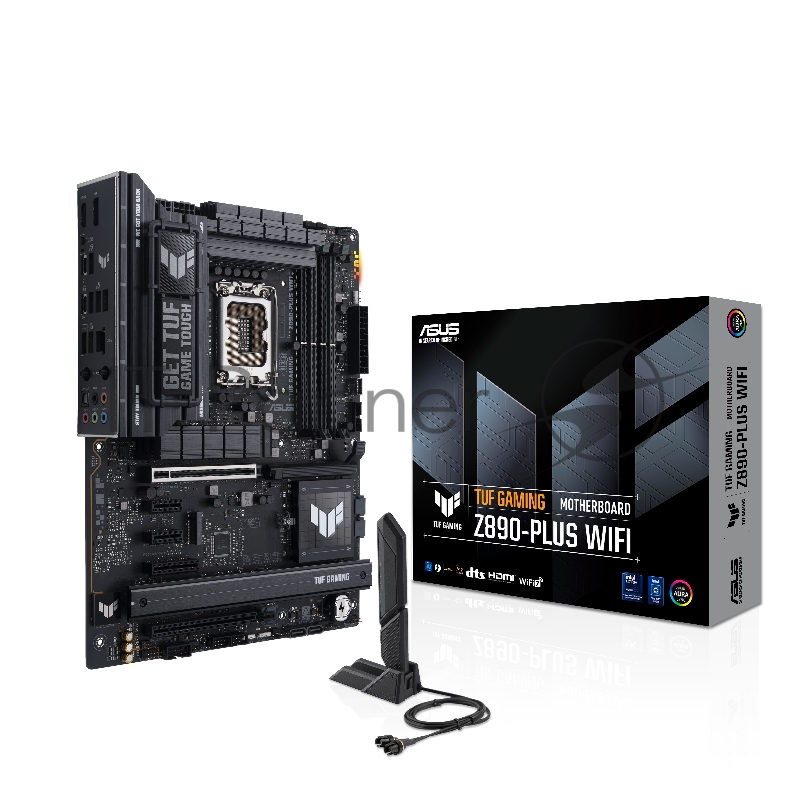 Материнская плата ASUS TUF GAMING Z890-PLUS WIFI, LGA 1851, Intel Z890, 4xDDR5, 4xSATA, 4xM.2, 1xPCI-E 5.0 x16, 1xPCI-E 4.0 x4, 1xDP, 1xHDMI, 1xUSB-C 3.2 Gen 2x2, 1xUSB-C Thunderbolt 4, 1x 2.5Gb LAN, 3xUSB-A 3.2 Gen 1, 3xUSB-A 3.2 Gen 2, 5x3.5 мм, 1x