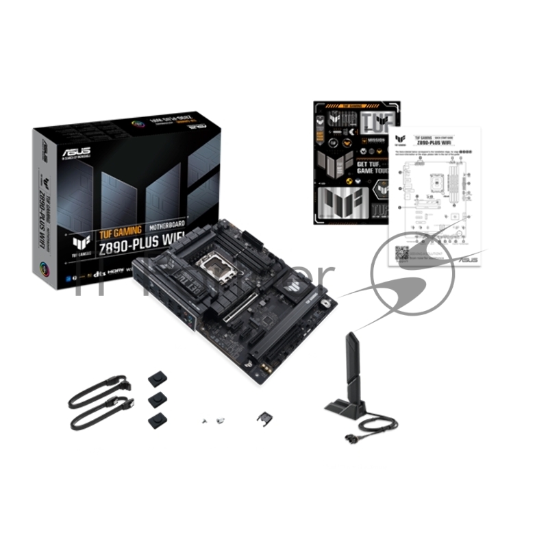 Материнская плата ASUS TUF GAMING Z890-PLUS WIFI, LGA 1851, Intel Z890, 4xDDR5, 4xSATA, 4xM.2, 1xPCI-E 5.0 x16, 1xPCI-E 4.0 x4, 1xDP, 1xHDMI, 1xUSB-C 3.2 Gen 2x2, 1xUSB-C Thunderbolt 4, 1x 2.5Gb LAN, 3xUSB-A 3.2 Gen 1, 3xUSB-A 3.2 Gen 2, 5x3.5 мм, 1x