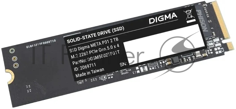 Накопитель SSD Digma PCIe 5.0 x4 2TB DGSM5002TP31T META P31 M.2 2280