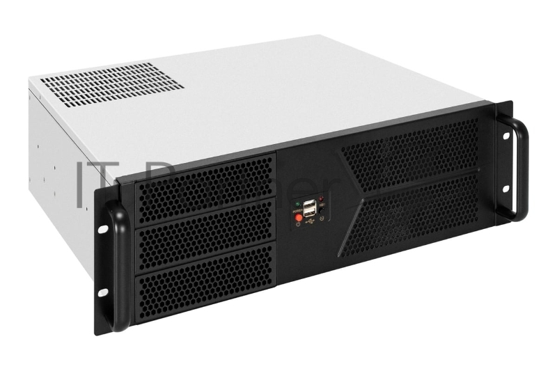 Серверный корпус ExeGate Pro 3U400-07 <RM 19, высота 3U, глубина 400, БП 1100RADS, 2*USB>